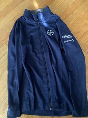 Bayer Logo Navy Full-Zip light Jacket